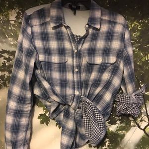 Paige cotton plaid shirt